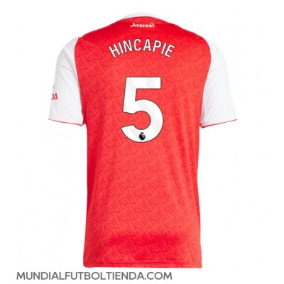 Camiseta Arsenal Piero Hincapie #5 Primera Equipación Replica 2025-26 mangas cortas Camiseta Arsenal Piero Hincapie #5 Primera Equipación Replica 2025-26 mangas cortas